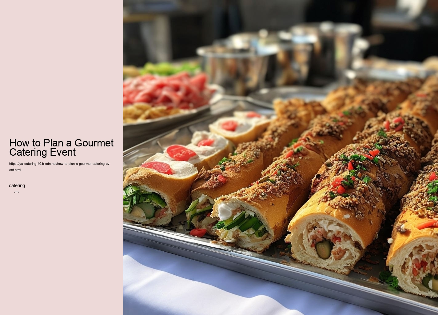 How to Plan a Gourmet Catering Event